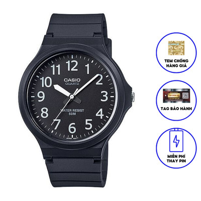 Đồng Hồ Casio Nam Dây Nhựa Trẻ trung MW-240-1BV Chính Hãng