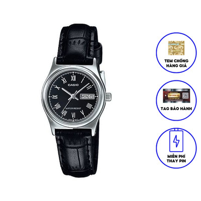 Đồng Hồ Nữ Casio LTP-V006L-1BUDF Dây Da Chính Hãng