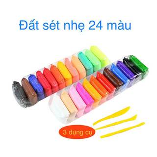 Đất sét nhẹ nhiều màu sắc đẹp, đất sét trộn vào slime tạo thành slam bơ siêu đáng yêu.