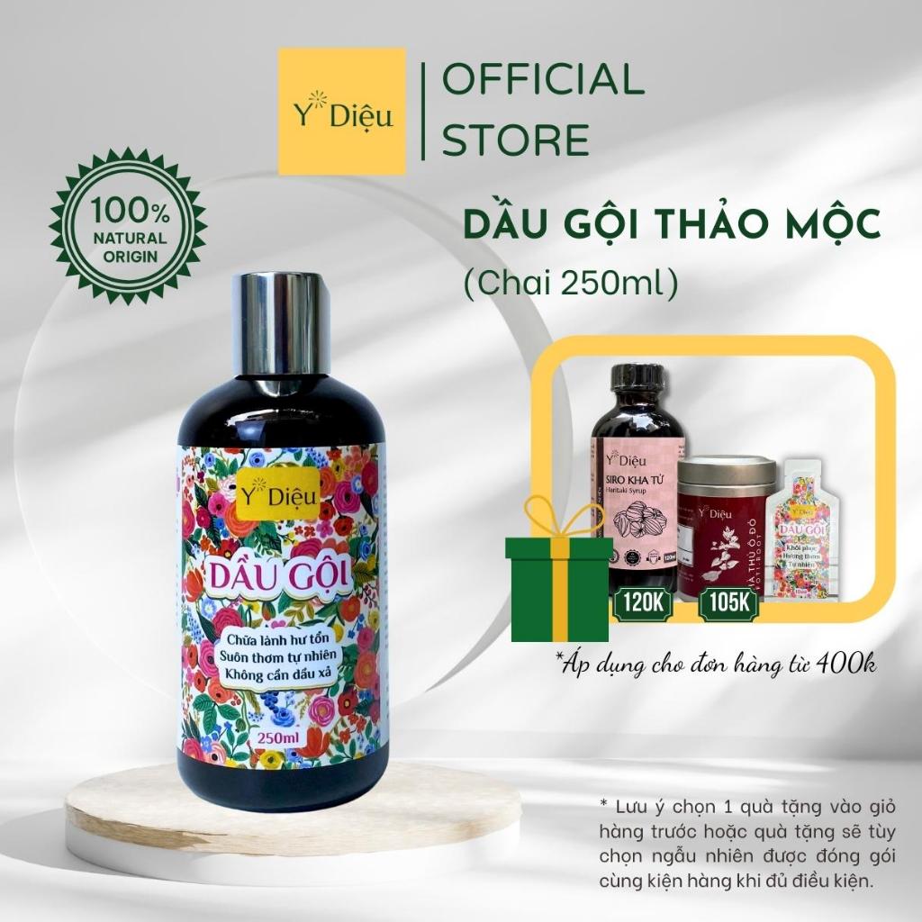 Dầu gội Thảo mộc Y Diệu, Khôi phục Hương thơm Tự nhiên - Ngăn rụng tóc, giảm gàu, giảm ngứa - Không cần dầu xả - 250ml
