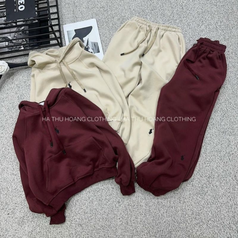 Sét nỉ mũ thêu ngựa hàng QCL1