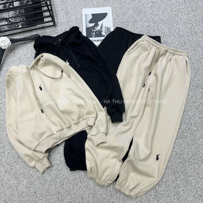 Sét nỉ mũ thêu ngựa hàng QCL1