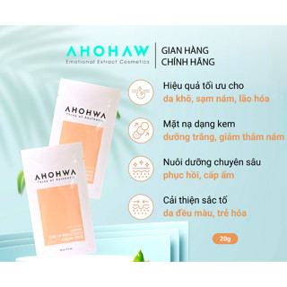 [ SAMPLE ] Mặt Nạ Ủ Trắng Dạng Kem AHOHAW Tone-Up Brightening Cream Mask 20g - Dưỡng Da Trắng Sáng Tự Nhiên