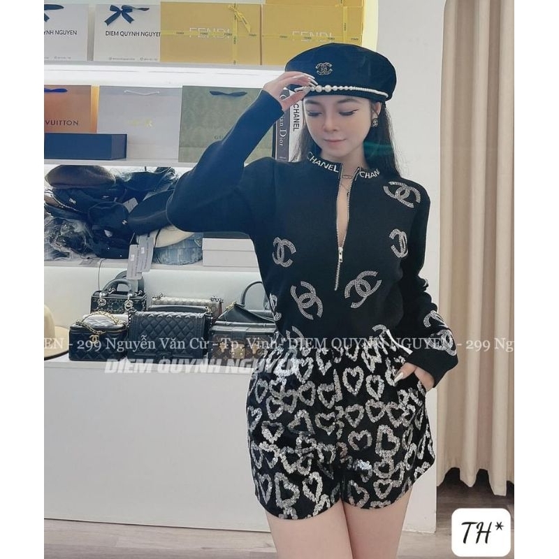 Áo len khóa X hàng QCL1