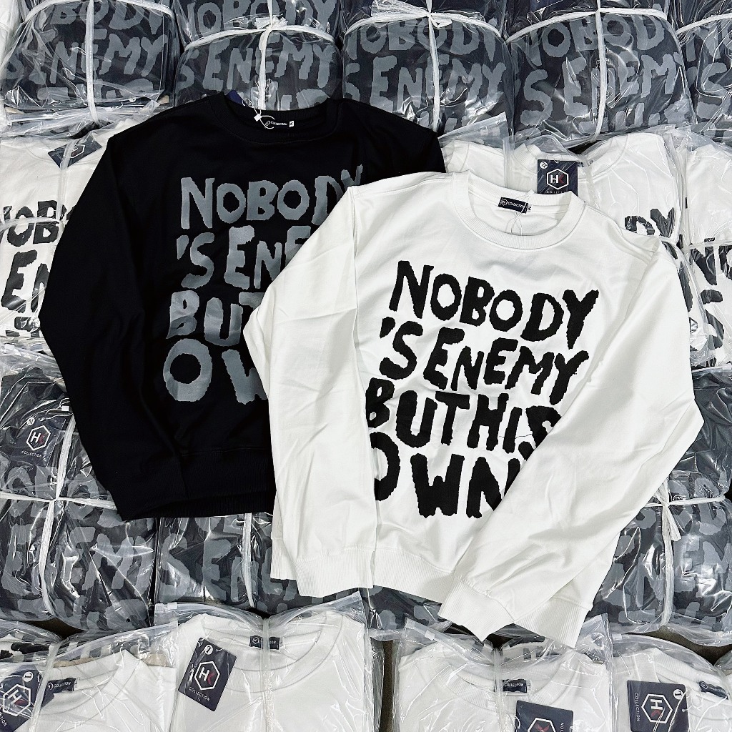 Áo nỉ thu đông tay dài chất vải nỉ dày dặn ấm áp phối chữ mẫu mới rất đẹp hàng shop THÀNH STORE