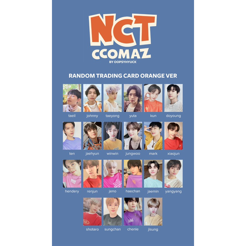 Ảnh thần tượng THE UNITY, CCOMAZ photopack nguyên seal NCT 127, NCT DREAM, WAYV