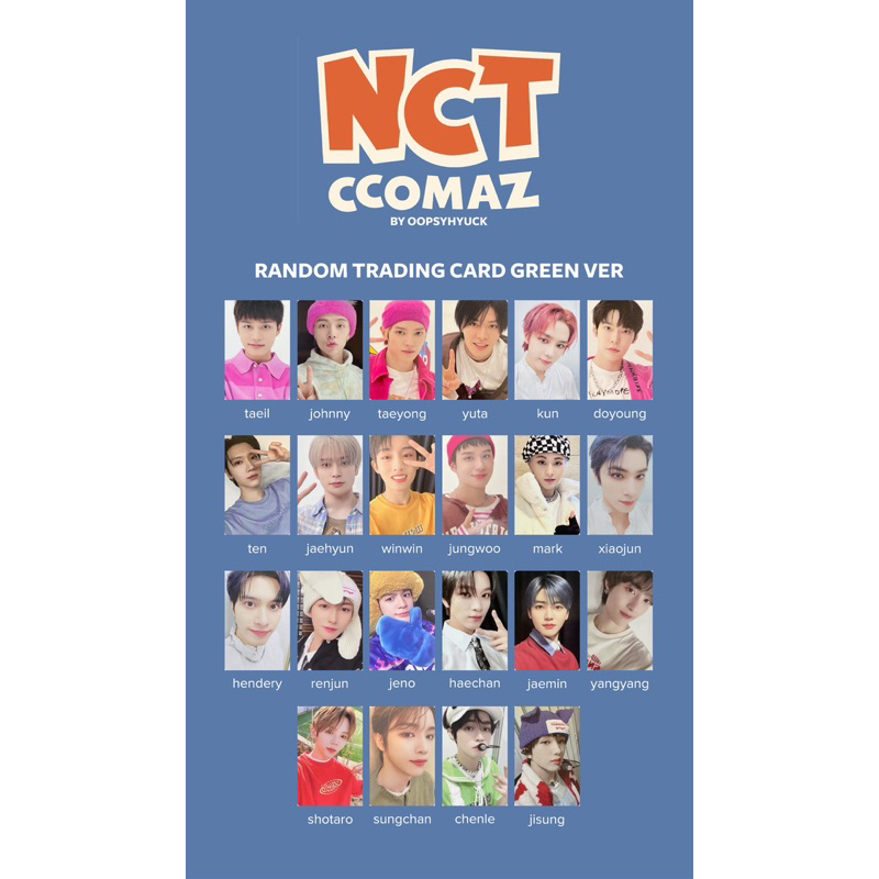 Ảnh thần tượng THE UNITY, CCOMAZ photopack nguyên seal NCT 127, NCT DREAM, WAYV