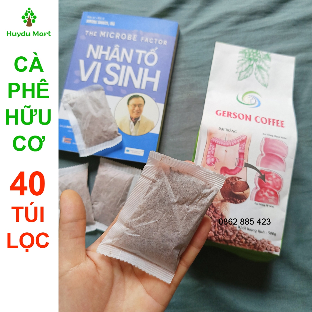 Cà phê thải độc đại tràng hữu cơ 100% cà phê Robusta hữu cơ, Coffee enema, Gerson Coffee