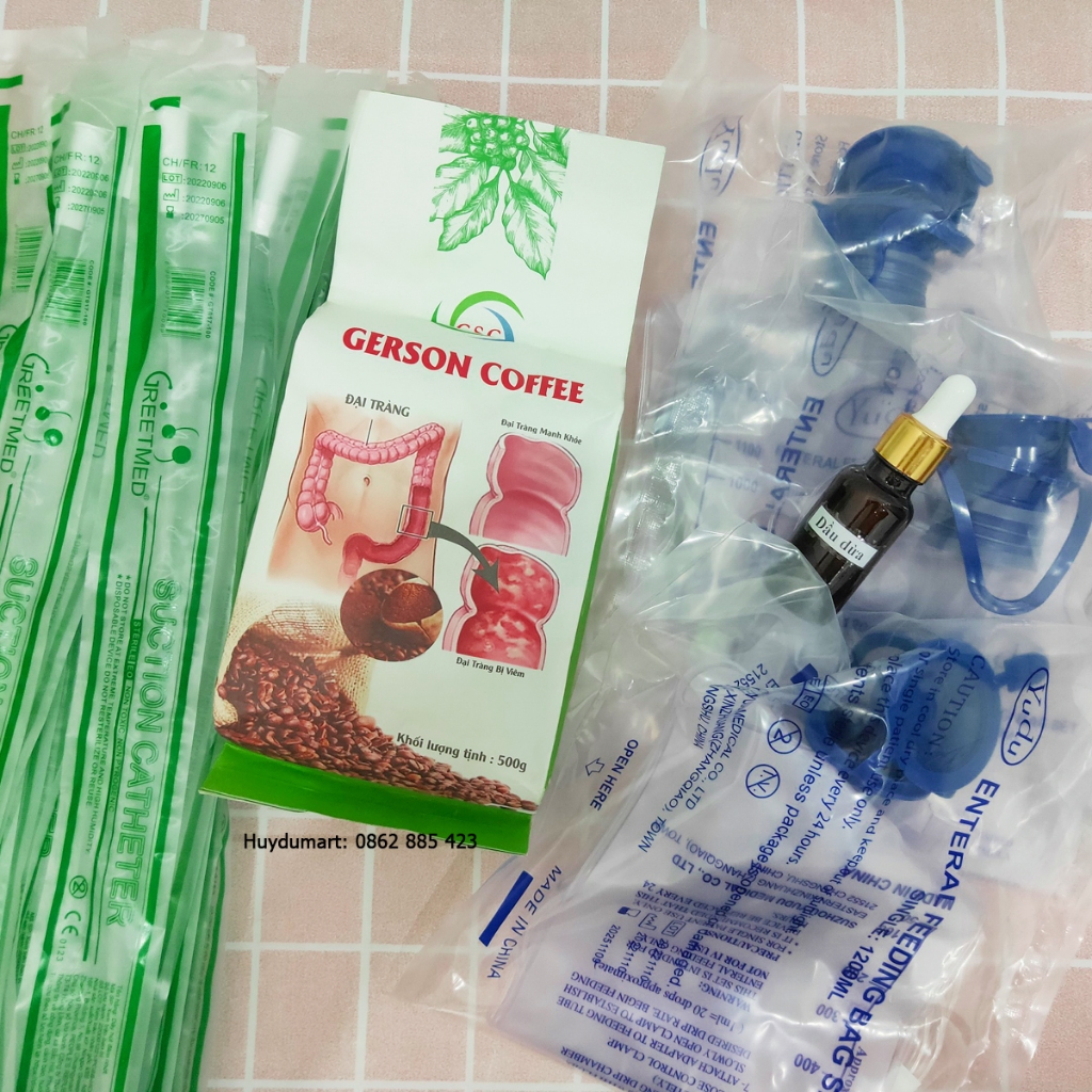 Cà phê thải độc đại tràng hữu cơ loại túi lọc  Gerson Coffee, Coffee enema
