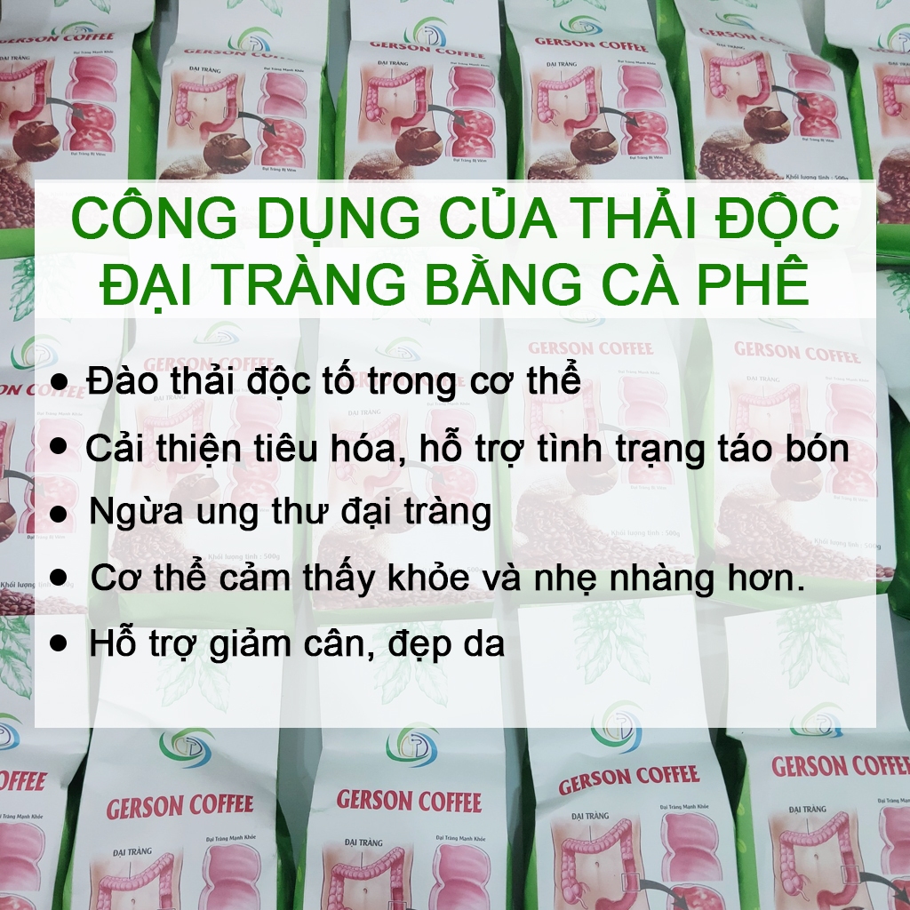 Cà phê thải độc đại tràng hữu cơ loại túi lọc  Gerson Coffee, Coffee enema