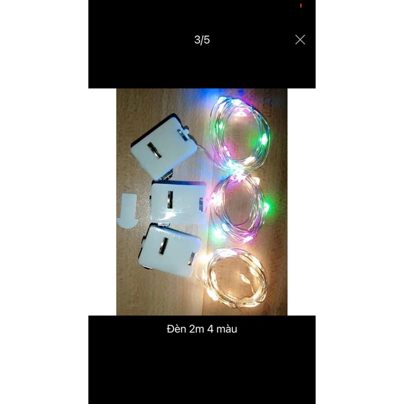 Đèn led có sẵn pin, đèn nháy đom đóm chạy bằng pin trang trí tháp oản, mẹt tết, bó hoa, tiểu cảnh siêu đẹp