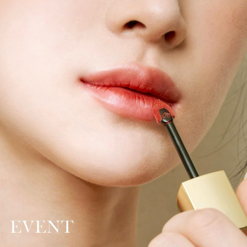 Mini 2,1gam đỏ cam đất 88 -Son kem lỳ Đông y The History of Whoo Gongjinhyang Mi Velvet Lip Liquid mini 2,1gr