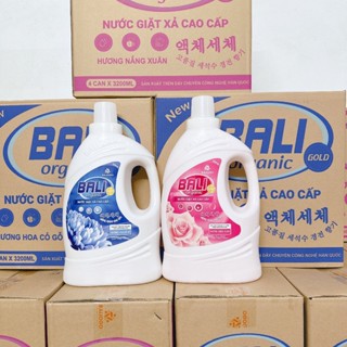 Nước giặt Bali Oganic Gold can 3,2 lít - đậm đặc hơn, lưu hương lâu hơn