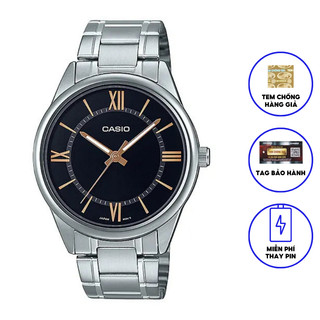 Đồng hồ nam dây kim loại chính hãng Casio MTP-V005D-1B5UDF