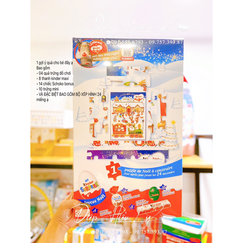 CHOCOLATE KINDER SOCOLA KINDER - bộ xếp hình socola quà giáng sinh cho bé