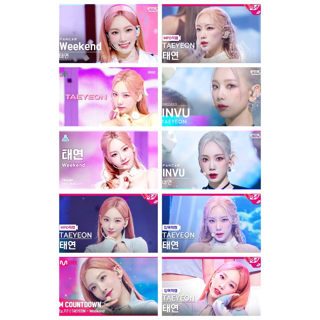 Lomo card 1 mặt 10 ảnh SNSD Taeyeon Thumbnail