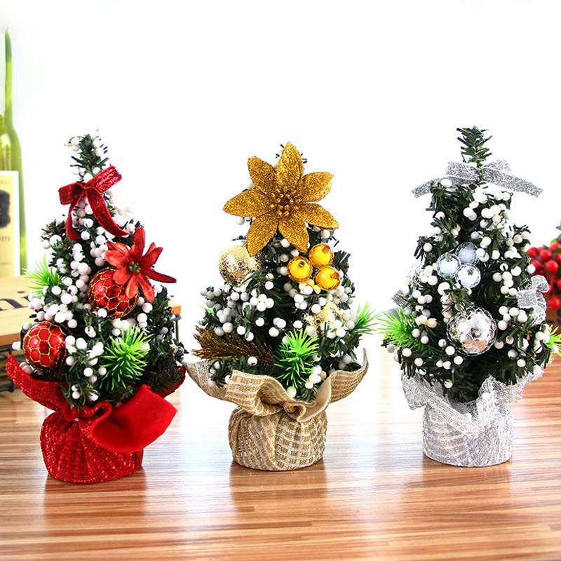 Cây Thông Noel Mini Để Bàn Trang Trí Giáng Sinh Siêu Cute