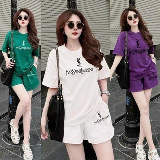 Đồ bộ thun cotton thêu logo cao cấp