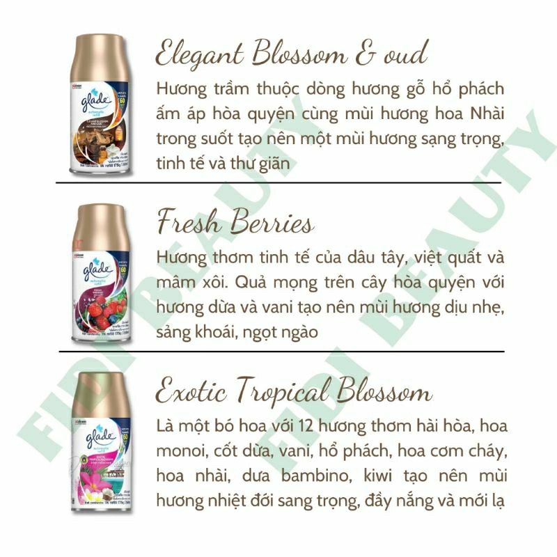 Lõi Xịt Thơm Phòng Tự Động Glade 175g/269ml