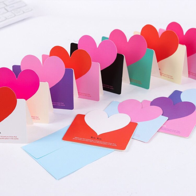 Thiệp Valentine trái tim