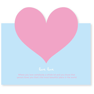 Thiệp Valentine trái tim