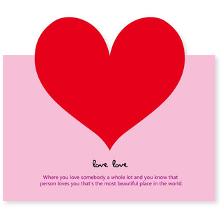 Thiệp Valentine trái tim