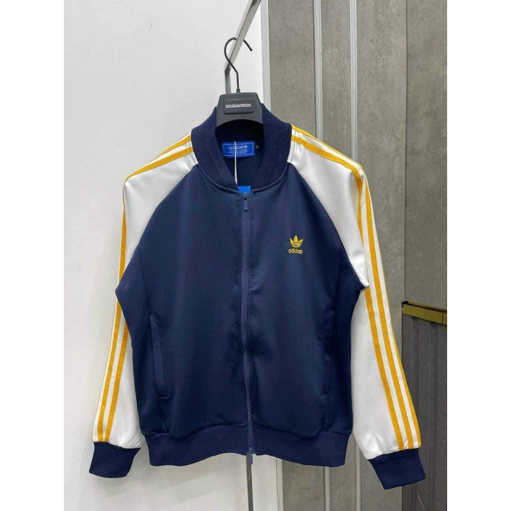 Áo Khoác Adidas An Thuyên Mẫu Mới Nhất Logo Thêu-Áo Khoác Adidas Phối Tay Trắng Hàng Đẹp Hottrend 2024