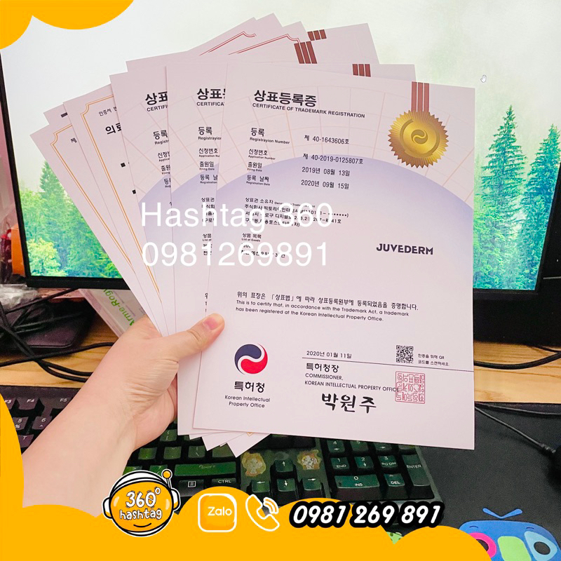 In nội dung theo yêu cầu giấy chứng nhận Hàn - A4 bền đẹp