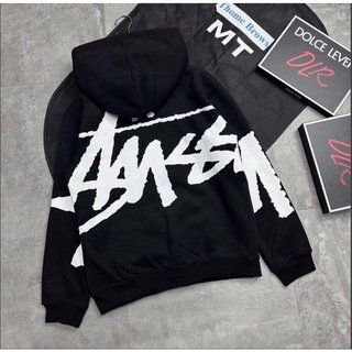 Áo hoodie nam nữ stuooossy nỉ bông in hoạ tiết chữ kí mũ 2 lớp