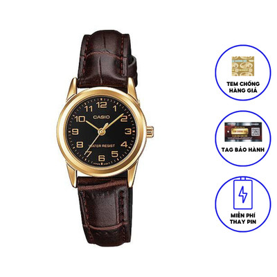 Đồng Hồ Casio Nữ Dây Da STANDARD LTP-V001GL-1B chính hãng