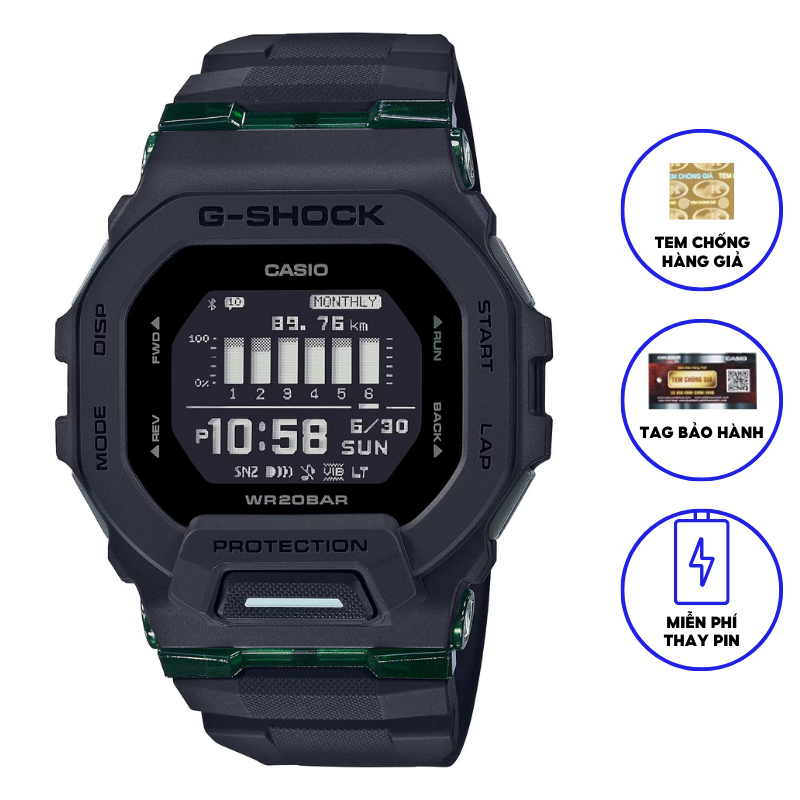 Đồng Hồ Casio Nam Dây Nhựa Chính Hãng GSHOCK GBD-200UU-1DR