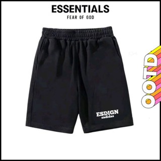 Quần short ESSENTIALS fear of god lưng thun nam nữ, chất vải poly quần đùi thể thao