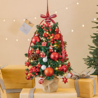 Cây thông noel mini để bàn trang trí giáng sinh siêu cute