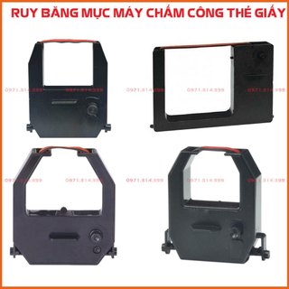Ruy băng mực máy chấm công thẻ giấy sử dụng nhiều loại máy