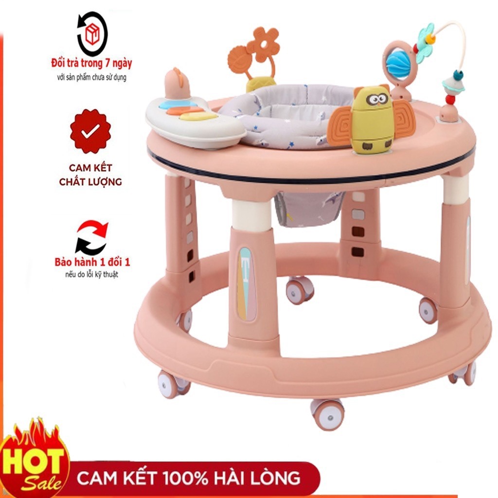 XE TRÒN TẬP ĐI CHO BÉ CAO CẤP CÓ NHẠC KẾT HỢP VỚI BÀN ĂN