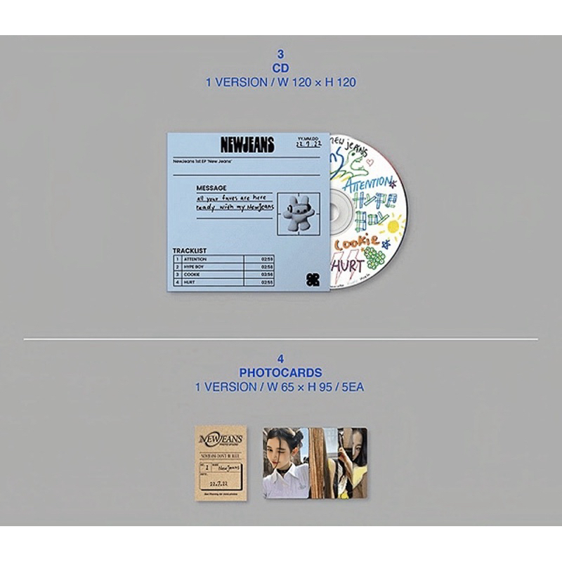 Tách lẻ Album 1st EP NEWJEANS Bag Ver.