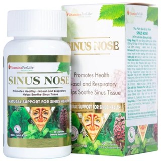 Viên uống Sinus Nose Vitamins For Life hỗ trợ tăng cường sức khỏe đường hô hấp