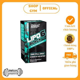Nutrex Lipo-6 Black Hers Ultra Concentrate, 60 Black-Cap, viên uống đốt mỡ, giảm mỡ - Shop Gym