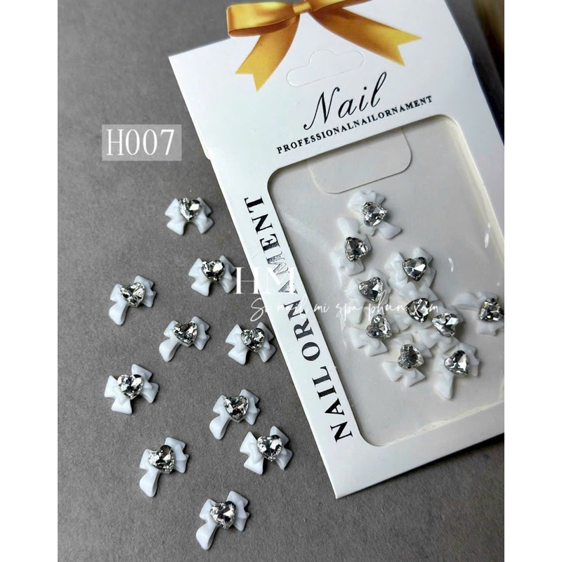 Set charm nơ đá mix