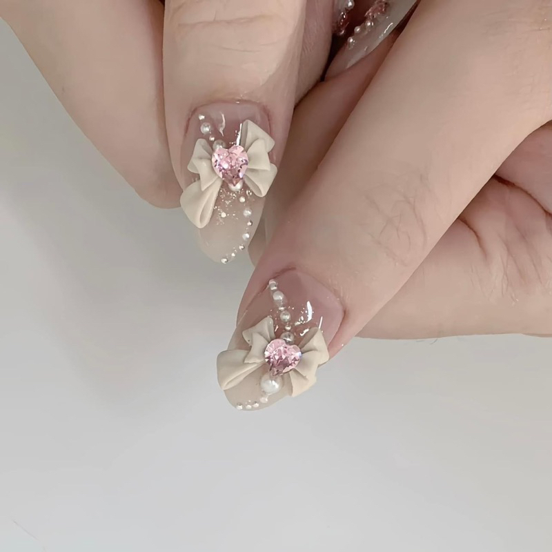 Set charm nơ đá mix