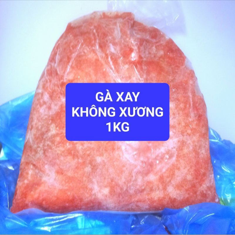 1Kg Gà xay nhuyễn mềm không xương làm pate tươi cho chó mèo 🐶🐱❤️, thức ăn tươi cho chó mèo - Joyful Day - SHIP HỎA TỐC