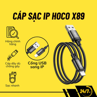 Dây sạc nhanh HOCO X89, sạc nhanh 2.4A - Dây dài 1m.
