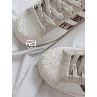 [Full Box] Giày Thể Thao Superstar “White/Brown”