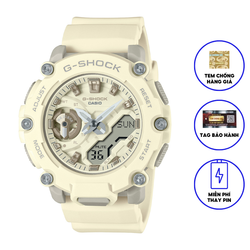 Đồng hồ casio nữ dây nhựa GSHOCK GMA-S2200-7ADR chính hãng
