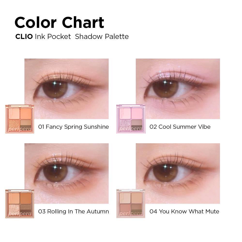 Màu Mắt 4 Ô Peripera Ink Pocket Shadow Palette