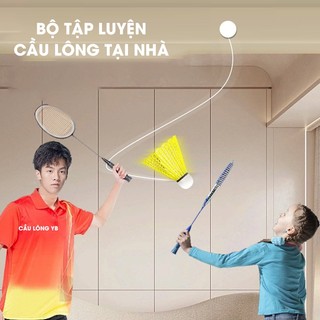 Cầu Lông YB - Bộ Tập Luyện Cầu Lông Một Mình Trong Nhà - Dây Đàn Hồi Tập Phản Xạ - Tập cầu Lông Chuyên Nghiệp