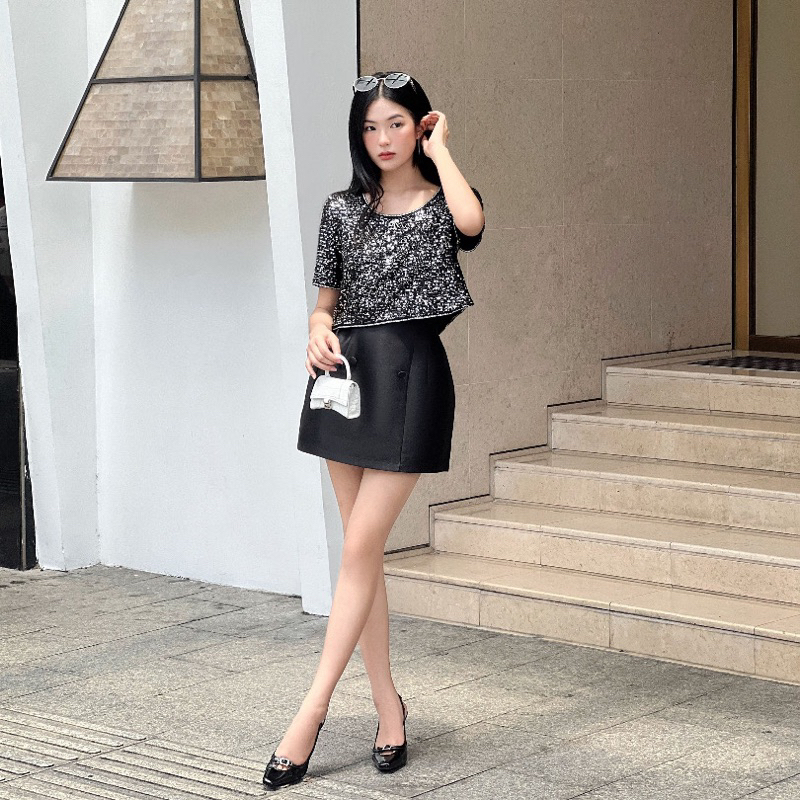Thanh lý set váy áo size M Veosbykhanh mới nguyên tag