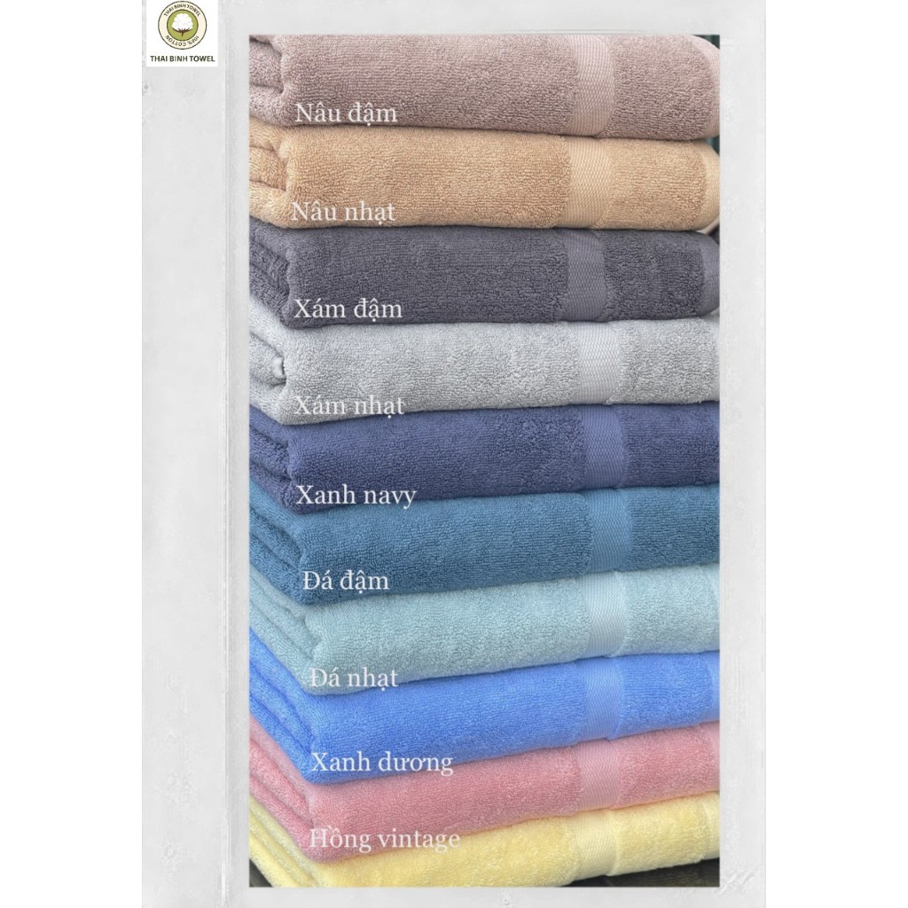 Bộ 3 khăn cao cấp  50x100cm+35x80cm+30x50cm 100% cotton