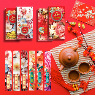 Bao Lì Xì Tết 2025 Gieo Quẻ Hoa (Hộp 18,24,36,48 Thẻ)
