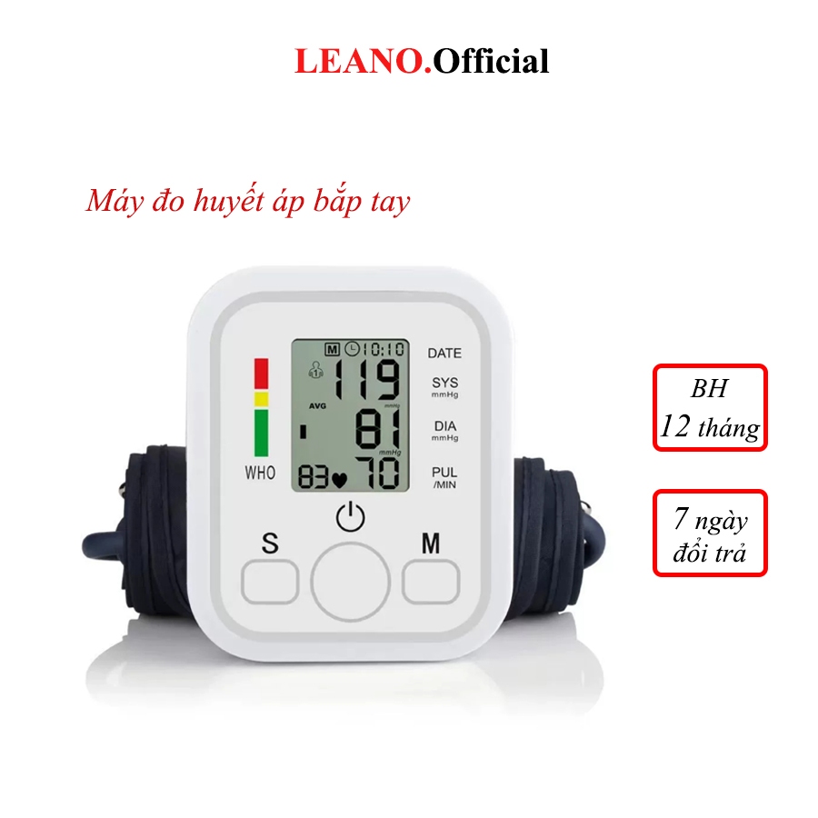 Máy đo huyết áp bắp tay LEANO chính hãng